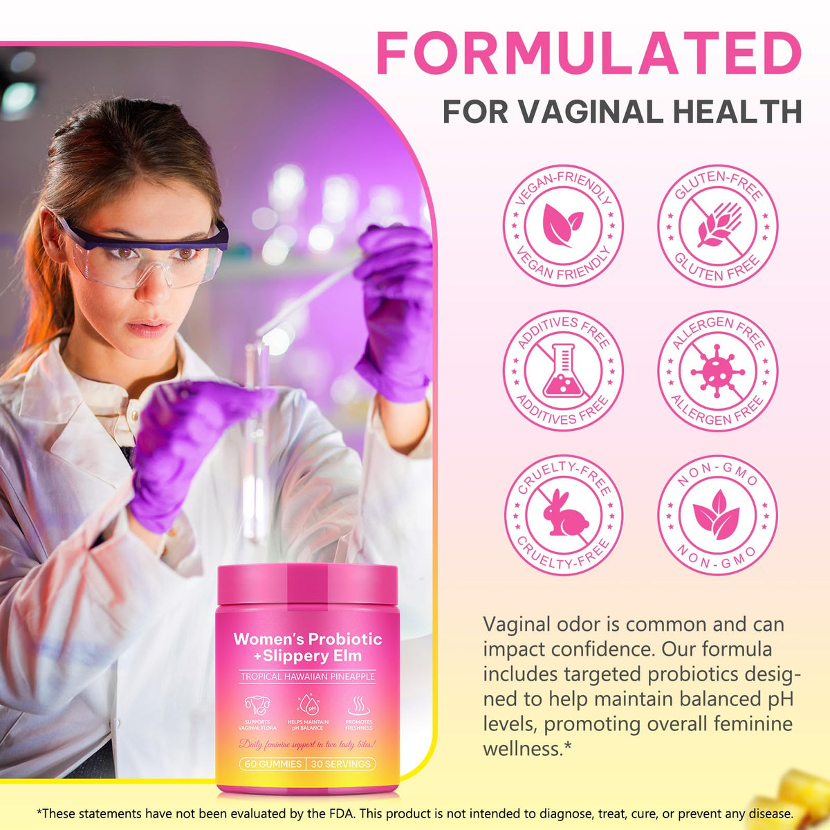 Gummies YHFGTTIO, présentation sur une surface en bois