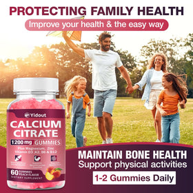 Gummies Yidout Calcium Citrate 1200mg, vue de côté