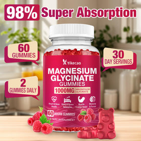 Gummies Yikecao au magnésium glycinate, prise en main