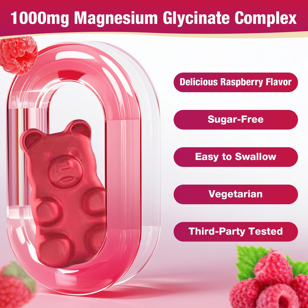 Gummies Yikecao avec ingrédients listés sur l'emballage