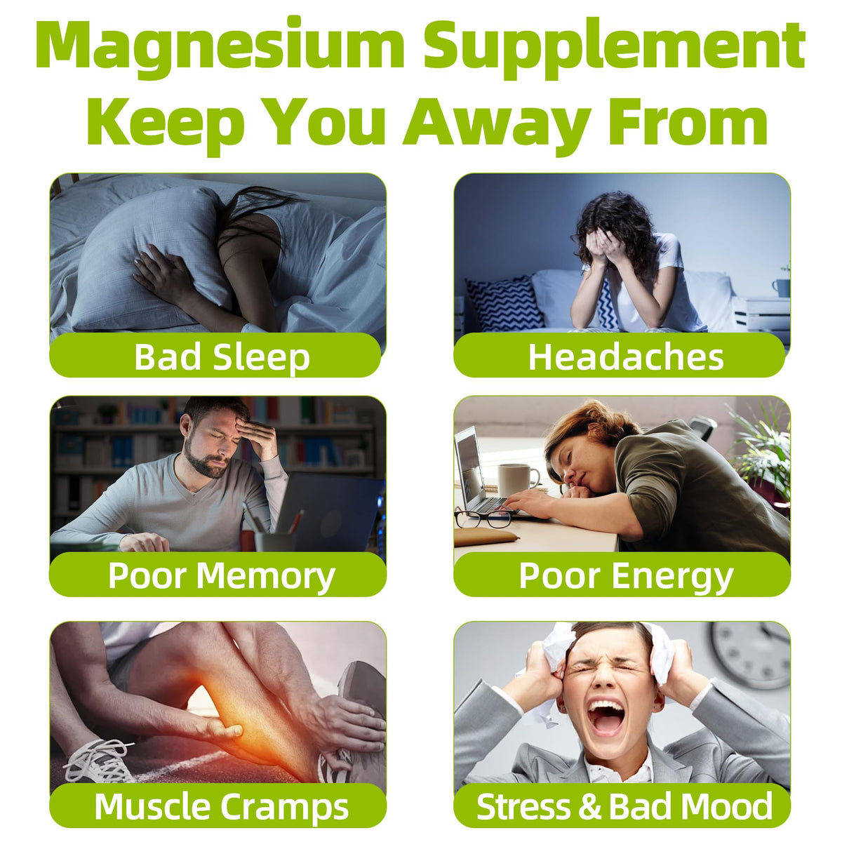 Gummies YKEOI magnésium glycinate sur une table