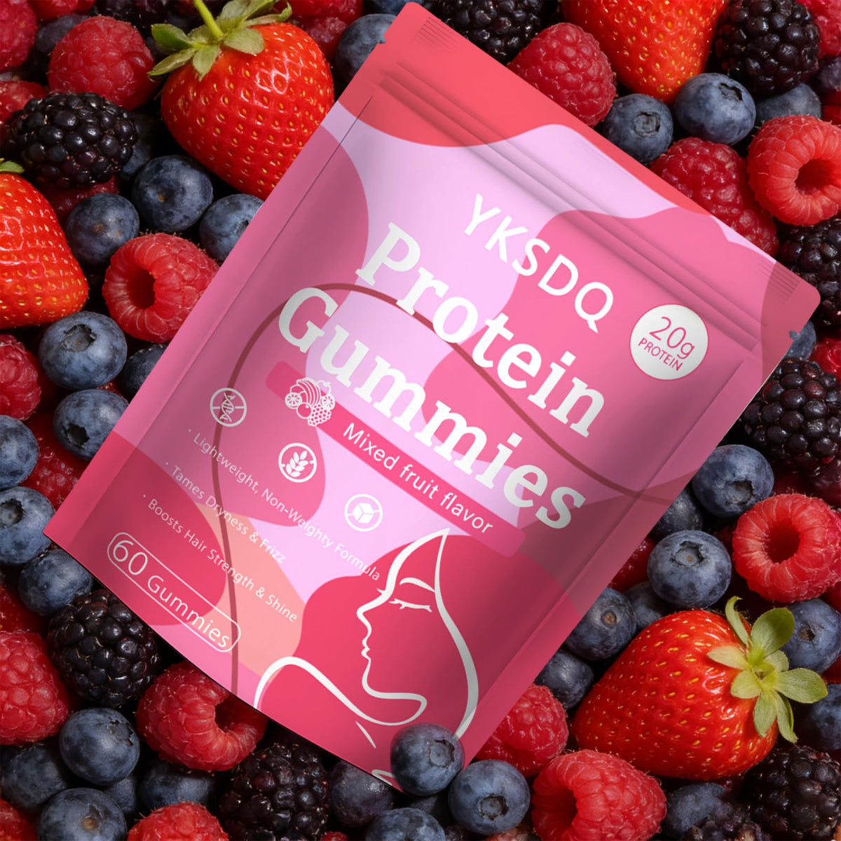 Gummies YKSDQ avec mélange de vitamines et collagène