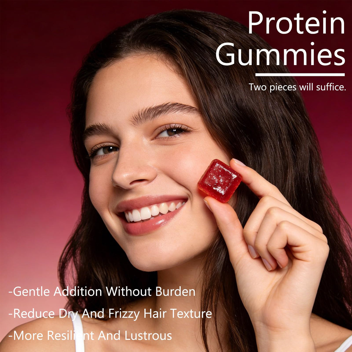 Gummies YKSDQ pour cheveux, peau et ongles avec ingrédients bénéfiques