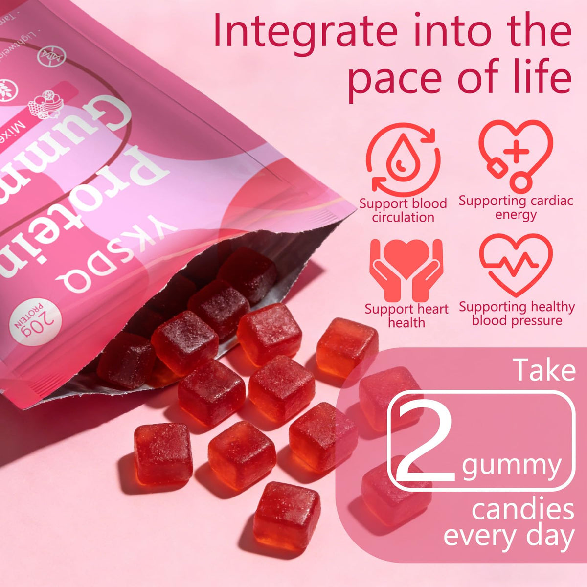 Gummies YKSDQ prêtes à être dégustées pour nutrition quotidienne
