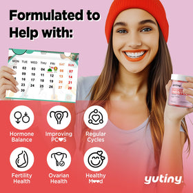 Gummies Yutiny Myo-Inositol et D-Chiro en forme de bonbons