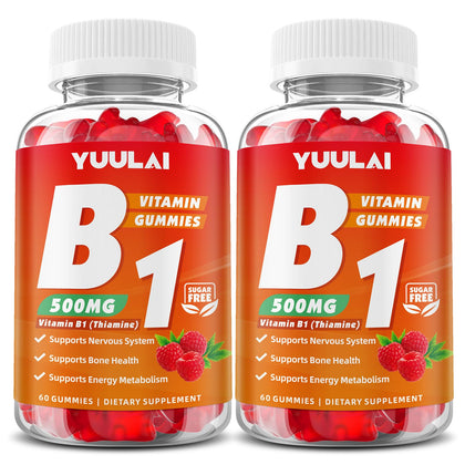 Gummies YUULAI Vitamines B1 500mg, emballage avant