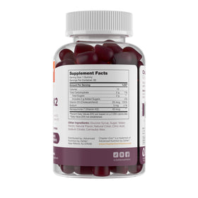 Gummies Zahler D3 et K2 en gros plan montrant la texture