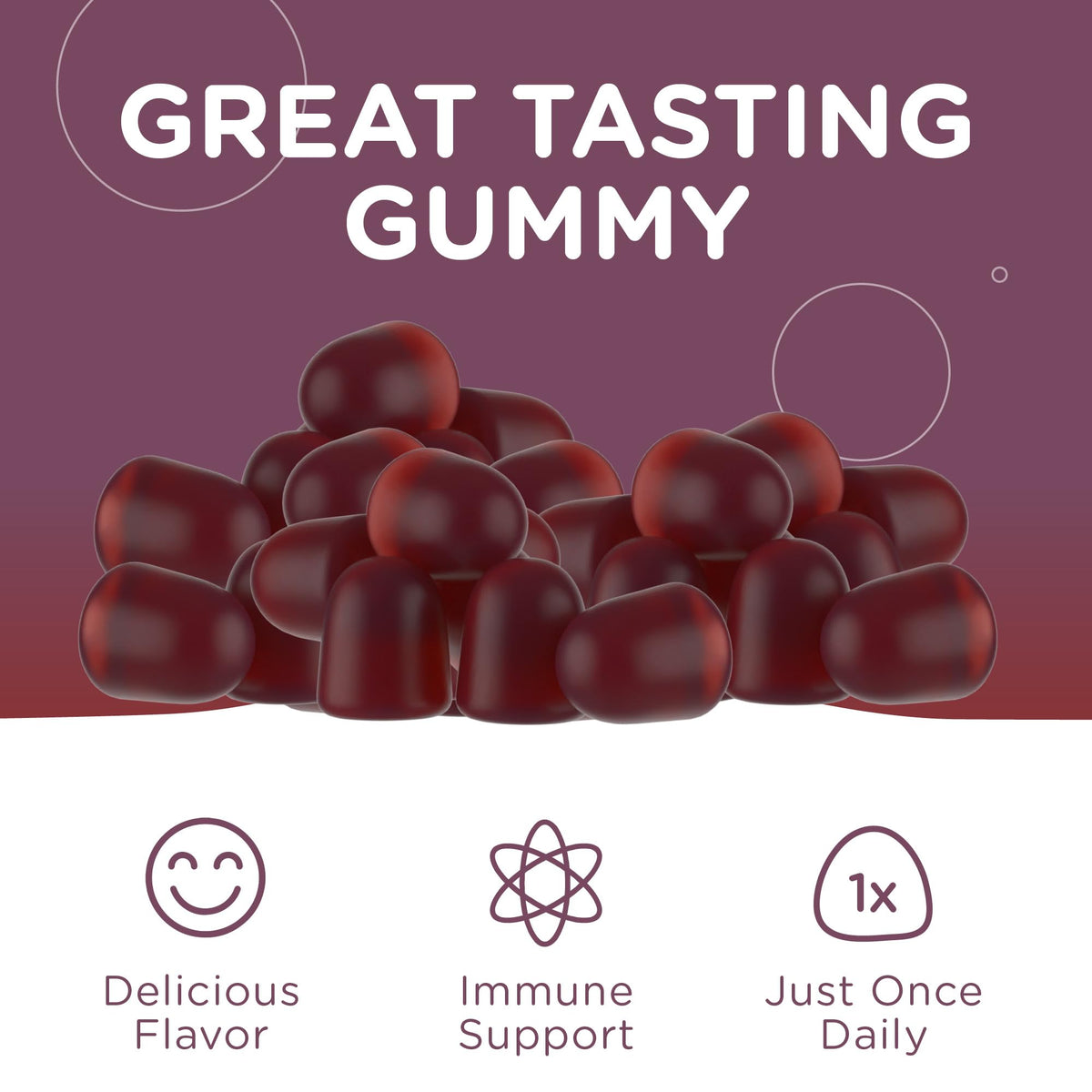 Gummies Zahler dans la main d'une personne
