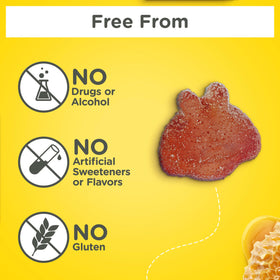 Gummies Zarbee's, 3 mg de mélatonine, étiquette produit