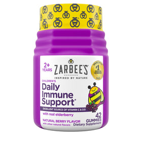Gummies Zarbee's au sureau, contenant des vitamines A, C, D, E et Zinc