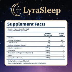 Gummies Zefdvc LyraSleep à côté d'un livre sur le sommeil