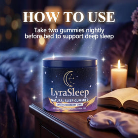 Gummies Zefdvc LyraSleep en main, texture douce et fruitée
