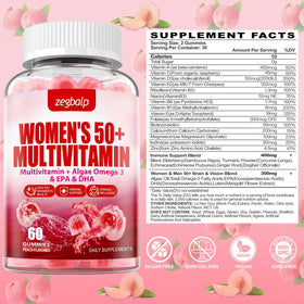 Gummies ZEGBALP 50+ avec ingrédients naturels visibles