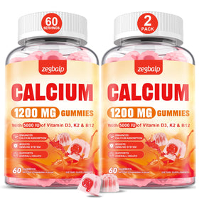 Gummies ZEGBALP au calcium 1200 mg avec vitamine D3, vue de face