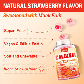 Gummies ZEGBALP au calcium 1200 mg, en boîte
