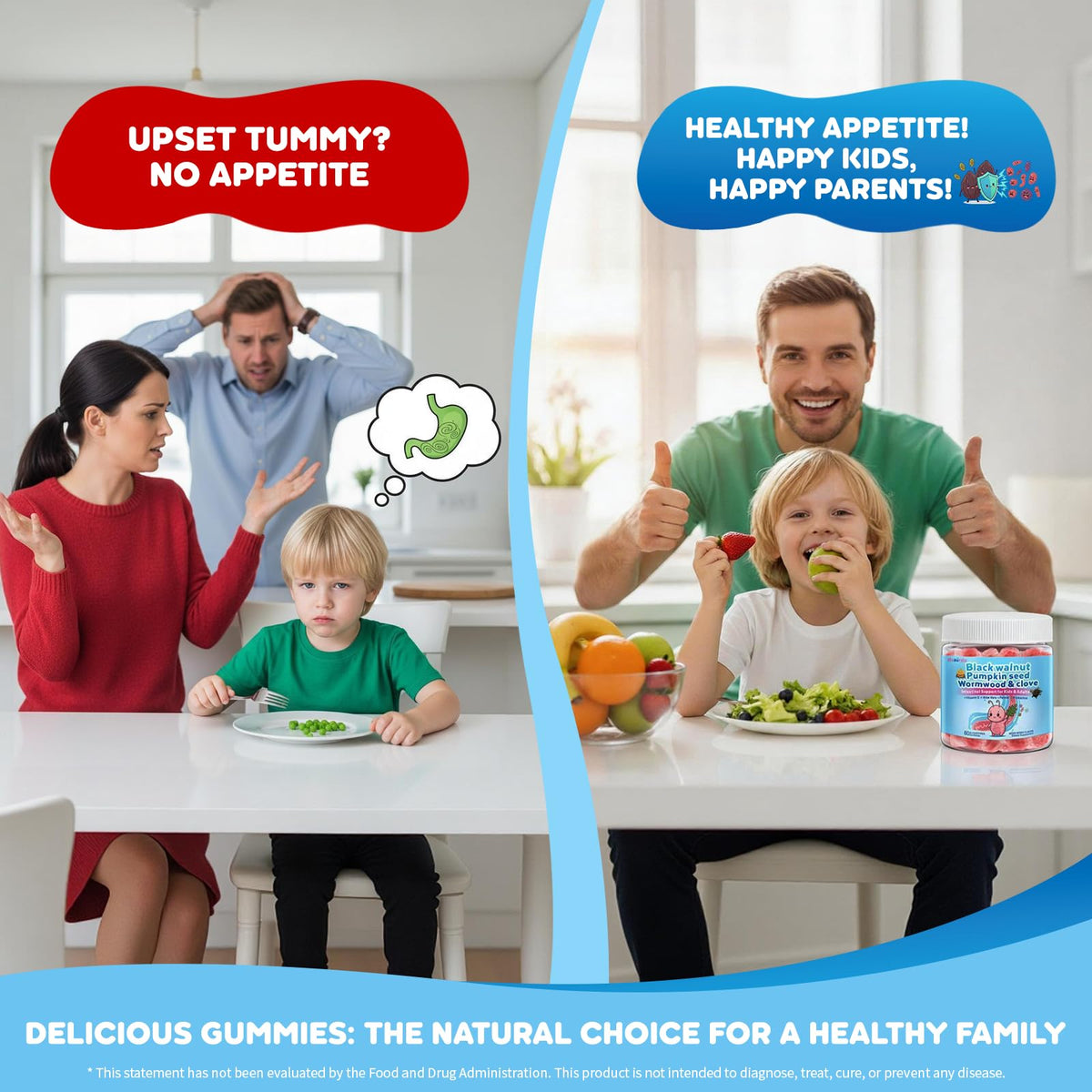 Gummies ZenBofres, flacon ouvert avec gummies visibles