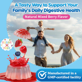Gummies ZenBofres, flacon sur un comptoir de cuisine
