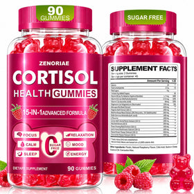 Gummies ZENORIAE Cortisol 90 gummies en flacon avec étiquette