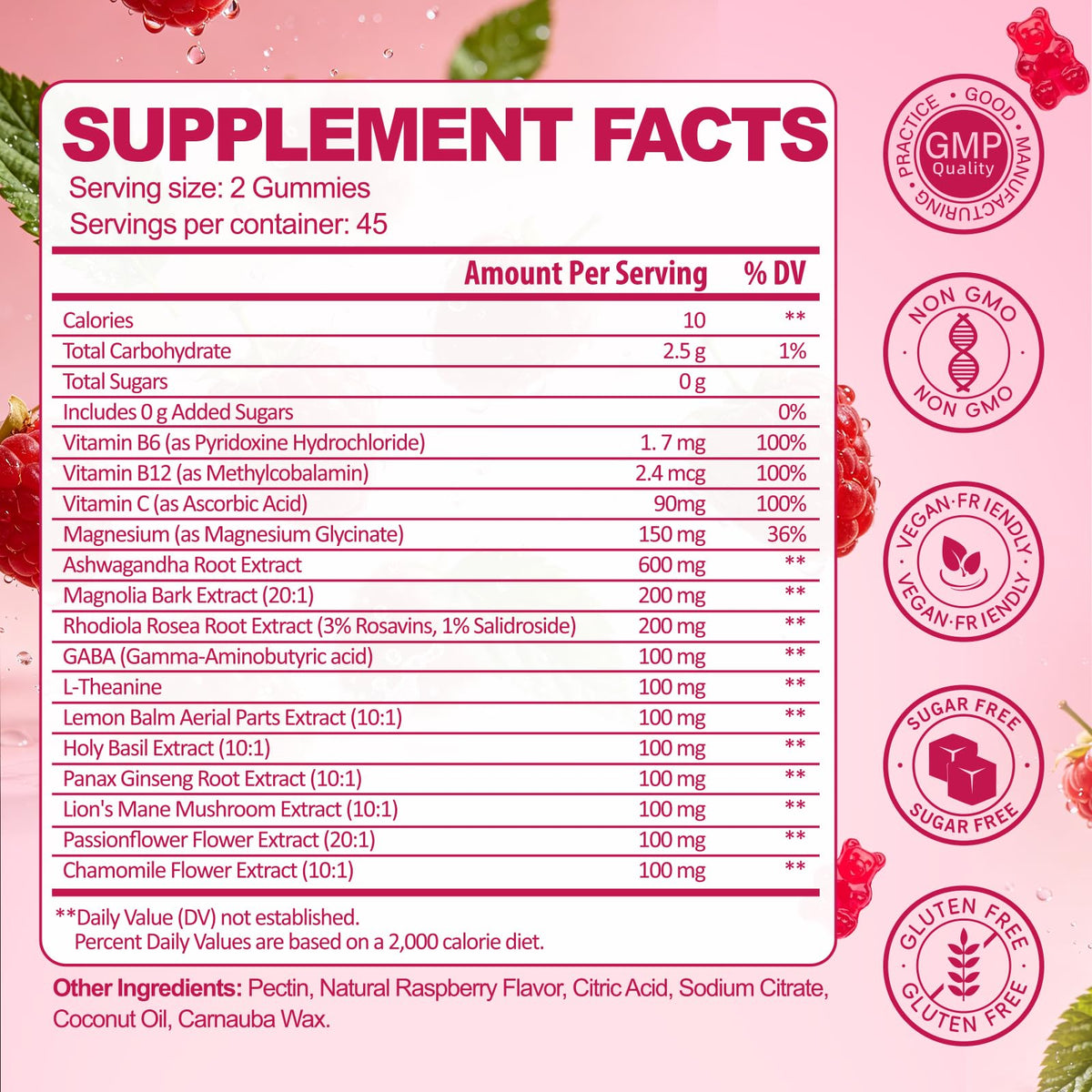 Gummies ZENORIAE Cortisol avec fruits mélangés en arrière-plan