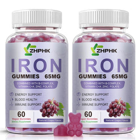 Gummies ZHPHK au fer 65mg et vitamine C 250mg en emballage