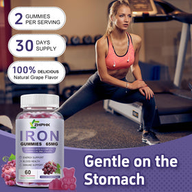 Gummies ZHPHK sur une table avec des ingrédients naturels