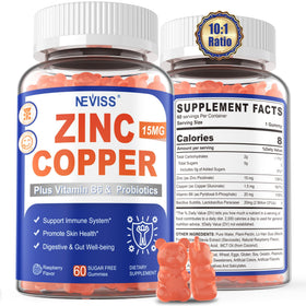 Gummies Zinc Cuivre NEVISS pot de 60 unités