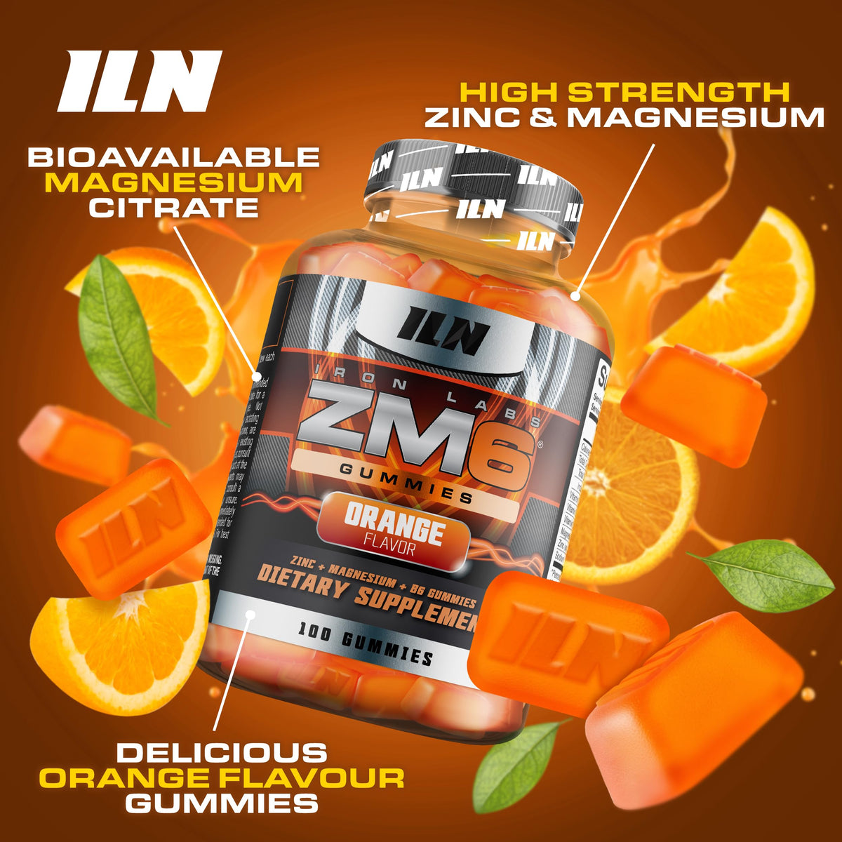 Gummies Zinc et Magnésium Iron Labs Nutrition à l'intérieur du paquet