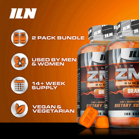 Gummies Zinc et Magnésium Iron Labs Nutrition sur une table