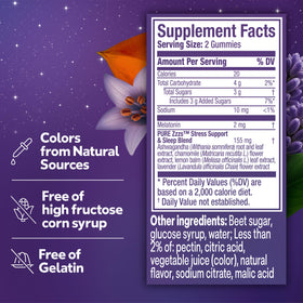 Gummies ZzzQuil, mise en scène avec des plantes