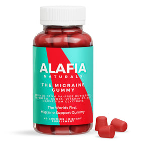 Gummy anti-migraine Alafia Naturals vue de face avec emballage