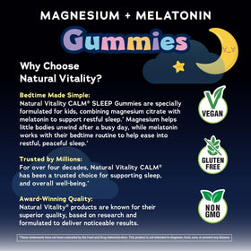Gummy au goût de fruits de Natural Vitality Calm pour enfants, vue de près