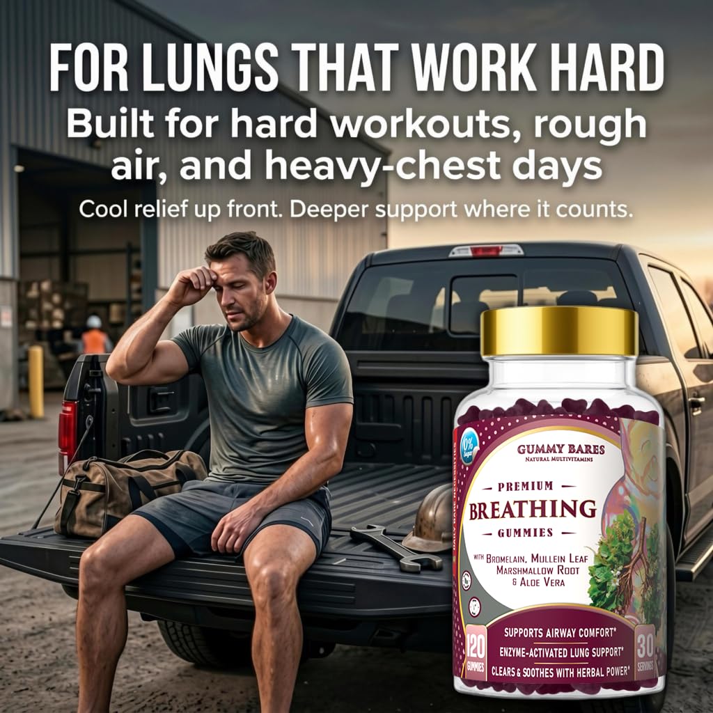 Gummy Bares Gummies Mullein 120 ct avec racine de guimauve