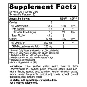 Gummy Chews DHA Enfants Nordic Naturals emballage