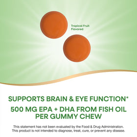 Gummy Chews Omega-3 Nature's Way avec emballage et étiquettes