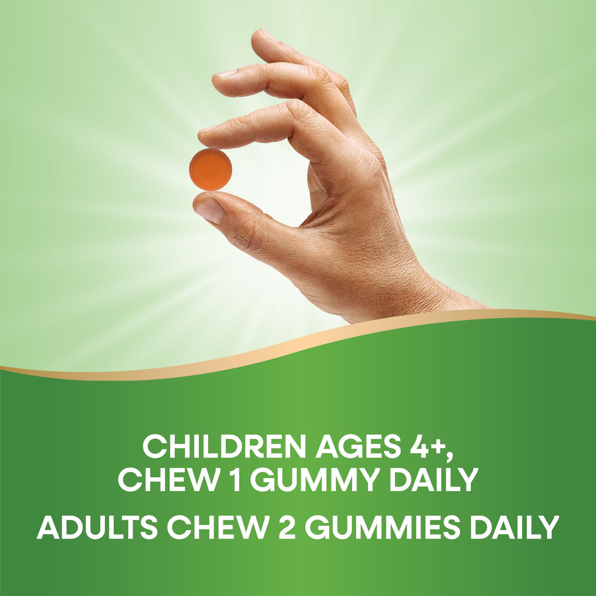 Gummy Chews Omega-3 Nature's Way avec vitamine D mentionnée
