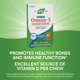 Gummy Chews Omega-3 Nature's Way montrant les gommes à mâcher