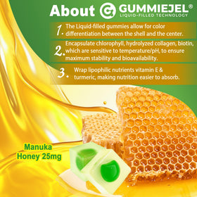 Gummy d'huile de nigelle NEVISS avec ingrédients affichés