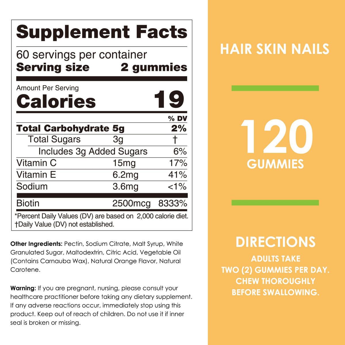 Gummy de Biotine Nature's Key en gros plan