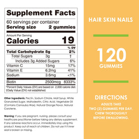 Gummy de Biotine Nature's Key en gros plan