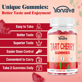 Gummy de cerise acide Yonrave, saveur baies mélangées