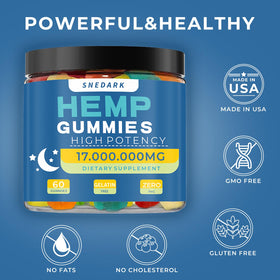 Gummy de Chanvre SNEDARK avec un arrière-plan naturel