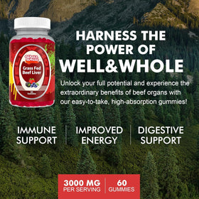 Gummy de Foie de Boeuf Well&Whole 358g prise en main