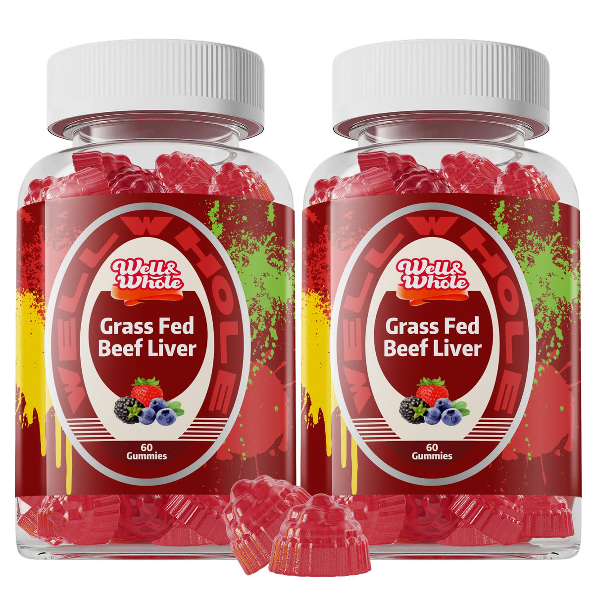 Gummy de Foie de Boeuf Well&Whole 358g vue de face