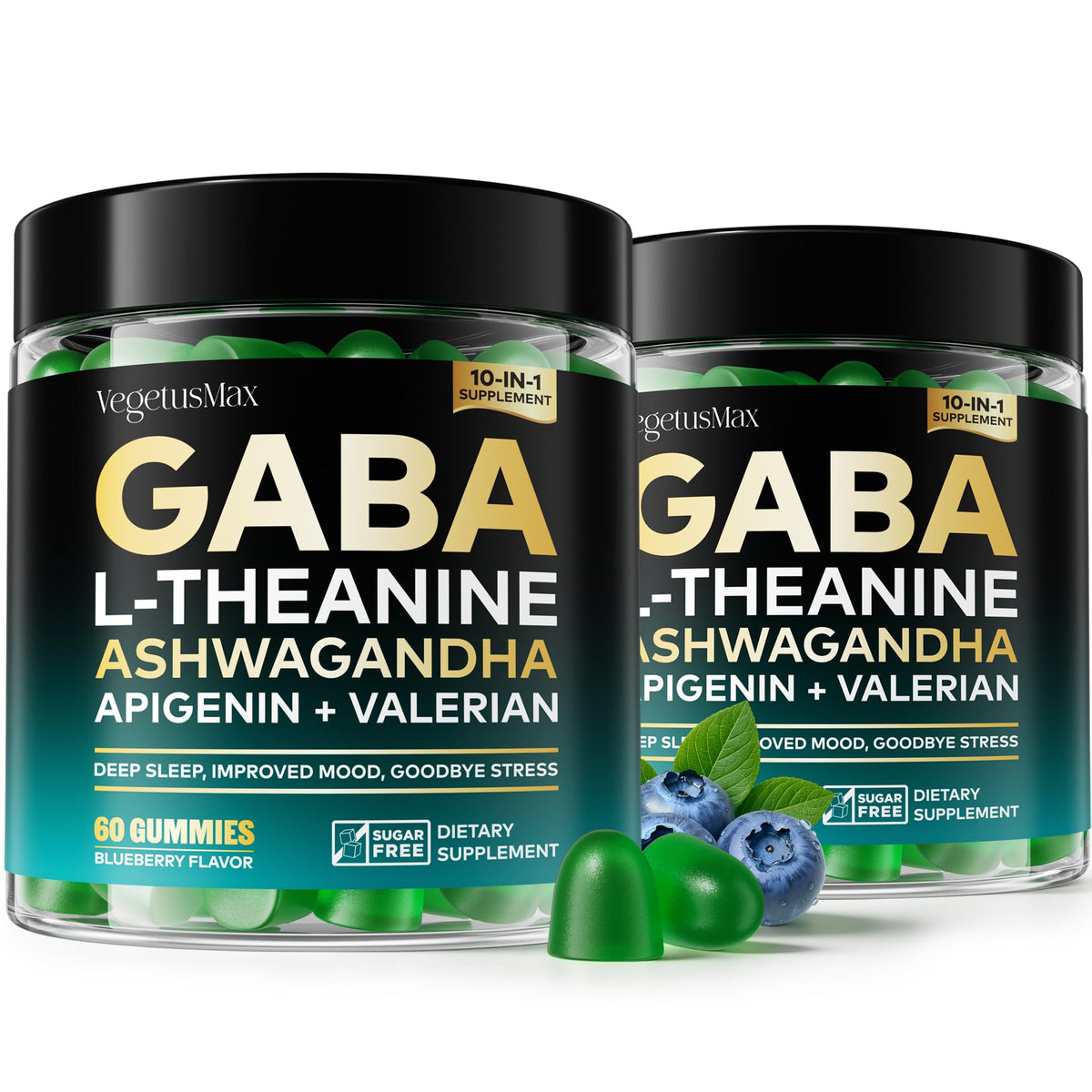 Gummy de GABA 500mg VEGETUSMAX paquet avant