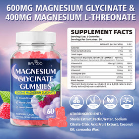 Gummy de Magnésium Glycinate BVIVLOO, vue de côté