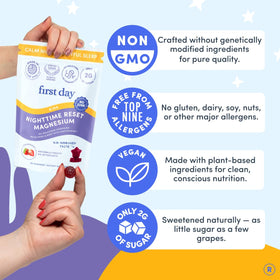 Gummy de Magnésium pour Enfants FIRST DAY, dosage recommandé