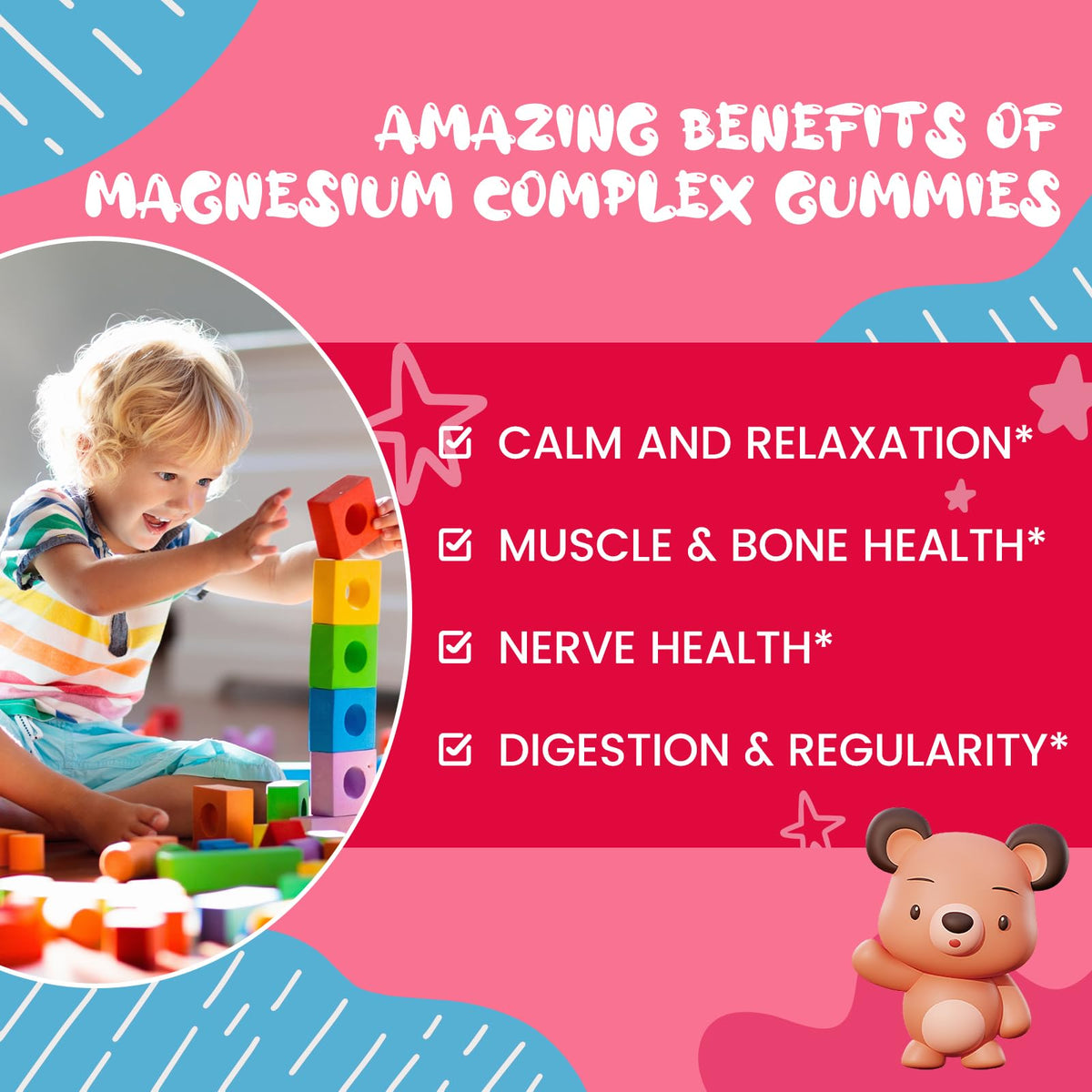 Gummy de magnésium SEPT YAN, gros plan sur la texture