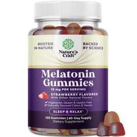 Gummy de mélatonine Natures Craft 10mg, vue de face