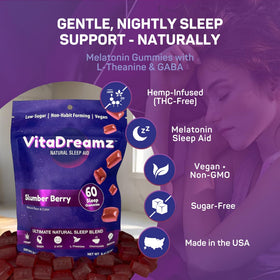 Gummy de Mélatonine VitaDreamz à saveur Slumber Berry
