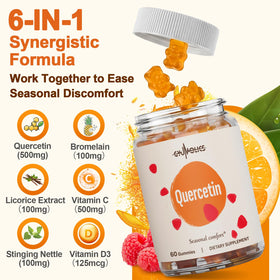 Gummy de quercetine Gyumolics avec une texture douce et agréable